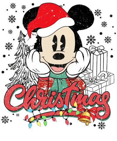 Mickey Mouse Christmas DTF Ready to Press V4 | DTF Dallas - DTF Dallas 