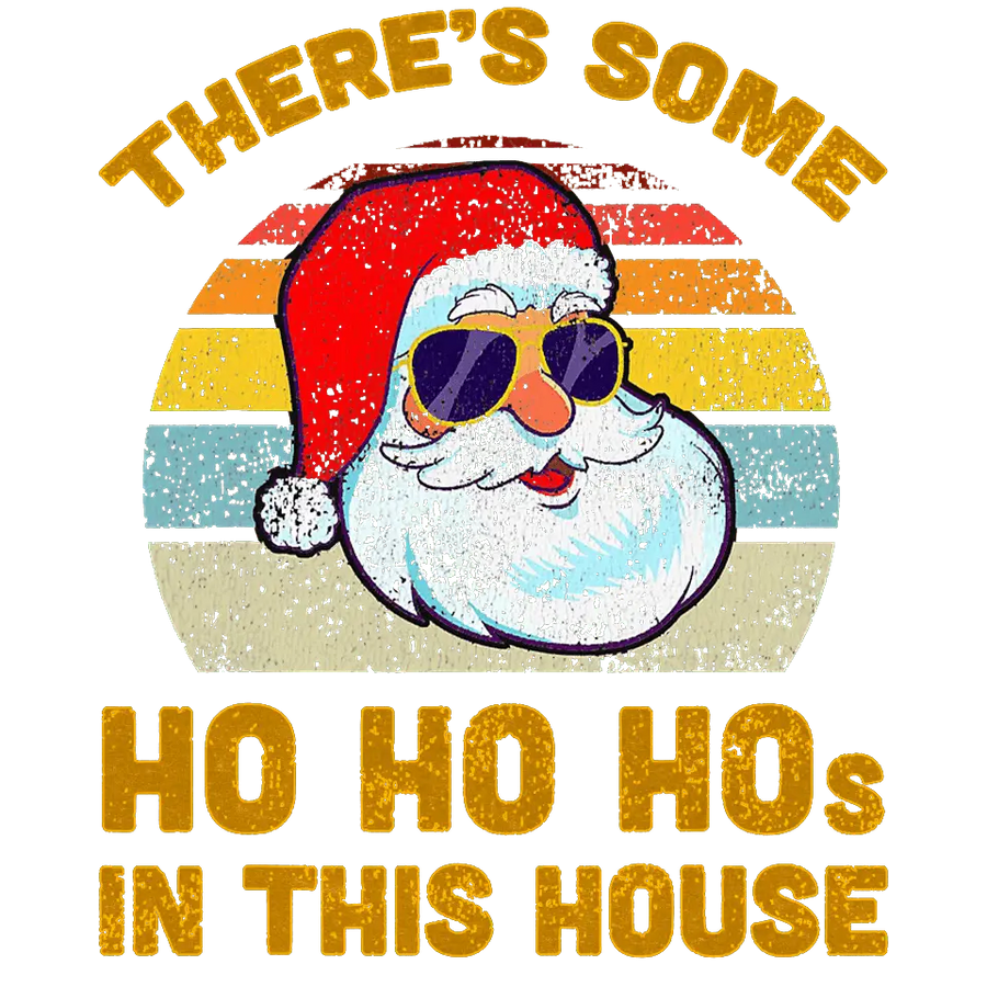 Christmas Ho Ho Ho Design - DTF Ready To Press