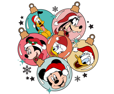 Mickey and Friends Christmas DTF Ready Press V1 | DTF Dallas - DTF Dallas 