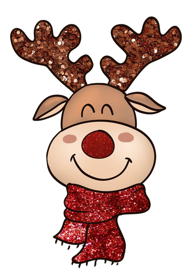 Cute Reindeer Christmas Design - DTF Ready To Press - DTF Dallas 