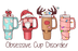 Obsessive Cup Disorder Christmas Design - DTF Ready To Press