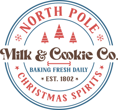 Milk Cookie Co. Christmas Design - DTF Ready To Press - DTF Dallas 