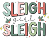 Sleigh Girl Christmas Design - DTF Ready To Press