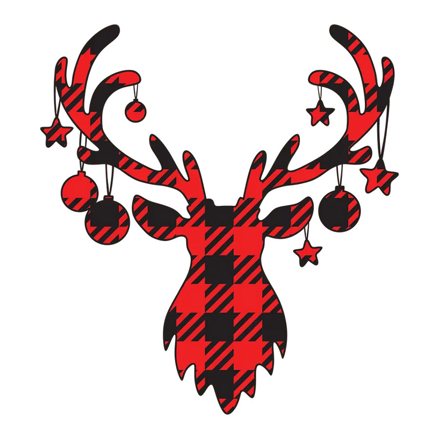 Christmas Deer Design DTF-Ready to Press (V1) | DTF Dallas