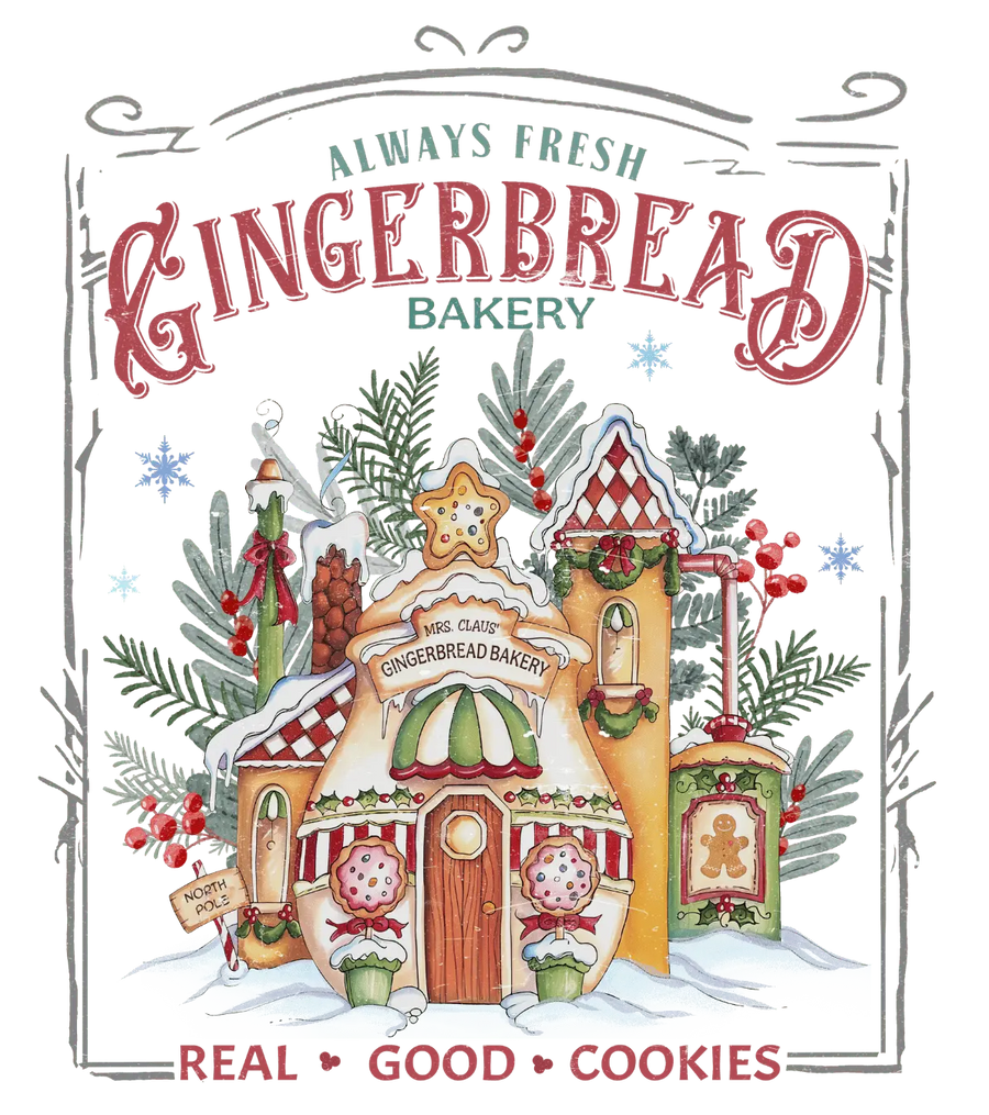 Gingerbread Bakery Christmas Design | DTF Dallas