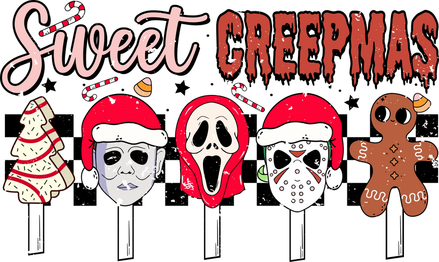 Sweet Creepmas Design - DTF Ready To Press