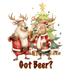 Got Beer Christmas Deer Design - DTF Ready To Press