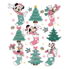 Mickey Mouse Christmas Tree Design - DTF Ready To Press