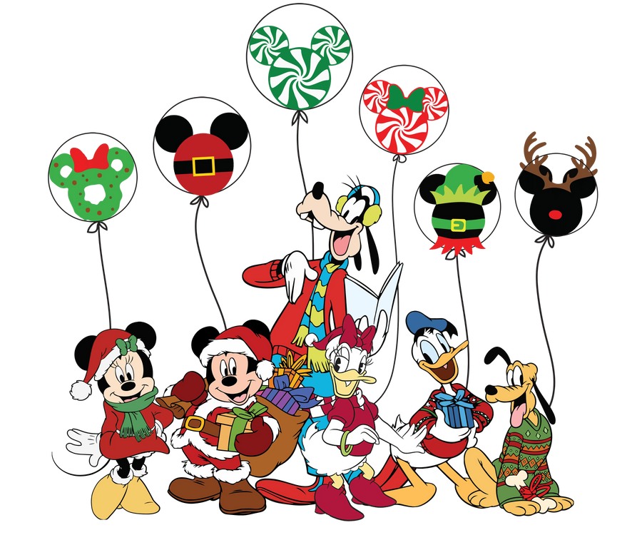 Christmas Mickey Party Design - DTF Ready To Press