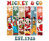 Mickey Mouse And Friends Christmas Design - DTF Ready To Press