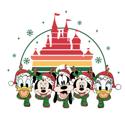 Mickey and Friends Disneyland Christmas Design | DTF Dallas - DTF Dallas 