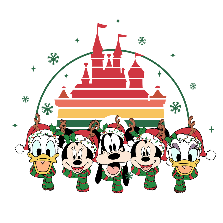 Mickey and Friends Disneyland Christmas Design | DTF Dallas