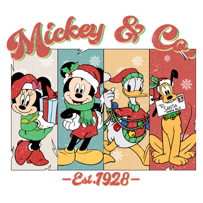 Mickey Co Est 1928 Christmas Design | DTF Dallas - DTF Dallas 
