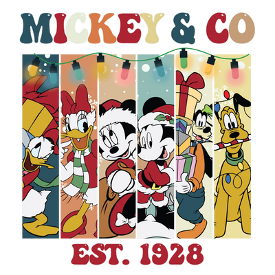 Mickey and Friends Christmas DTF Ready Press | DTF Dallas - DTF Dallas 