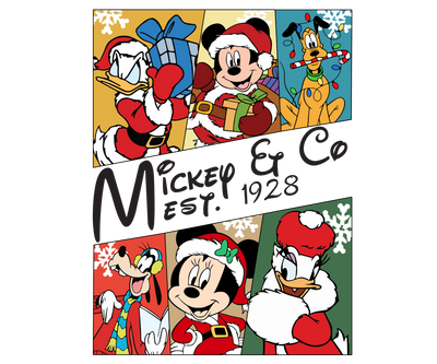 Disney Mickey and Co Christmas Design | DTF Dallas - DTF Dallas 