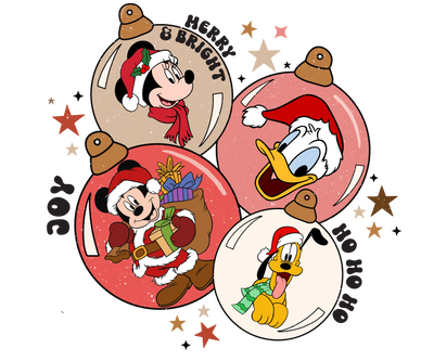 Disney Merry and Bright Christmas Design | DTF Dallas - DTF Dallas 