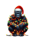 Christmas Gorilla Tree Design - DTF Ready To Press