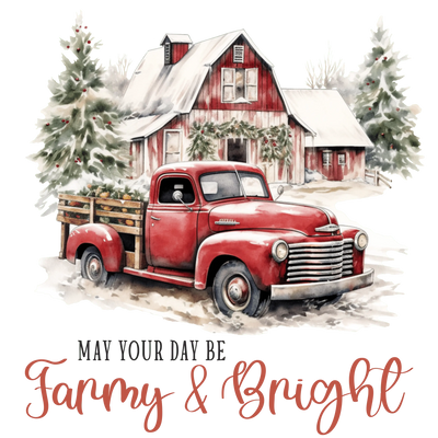Farmy and Bright Christmas Design | DTF Dallas - DTF Dallas 