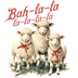 Bah-la Christmas Sheep Design - DTF Ready To Press