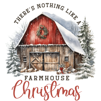 Farmhouse Christmas Design - DTF Ready To Press - DTF Dallas 