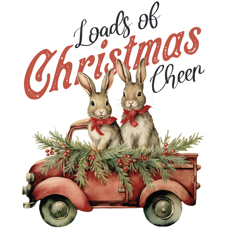 Loads of Christmas Cheer Rabbit Design | DTF Dallas