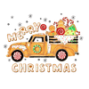 Merry Christmas Candy Truck Design - DTF Ready To Press