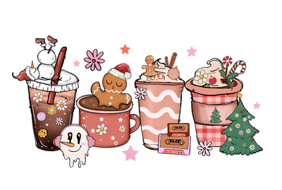 Snow and Hot Chocolate Christmas Design | DTF Dallas - DTF Dallas 
