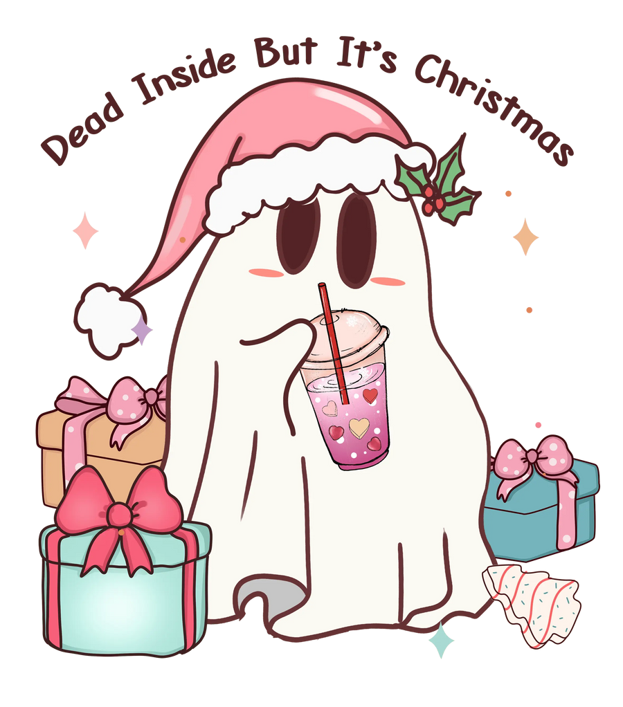 Dead Inside Christmas Design - DTF Ready To Press