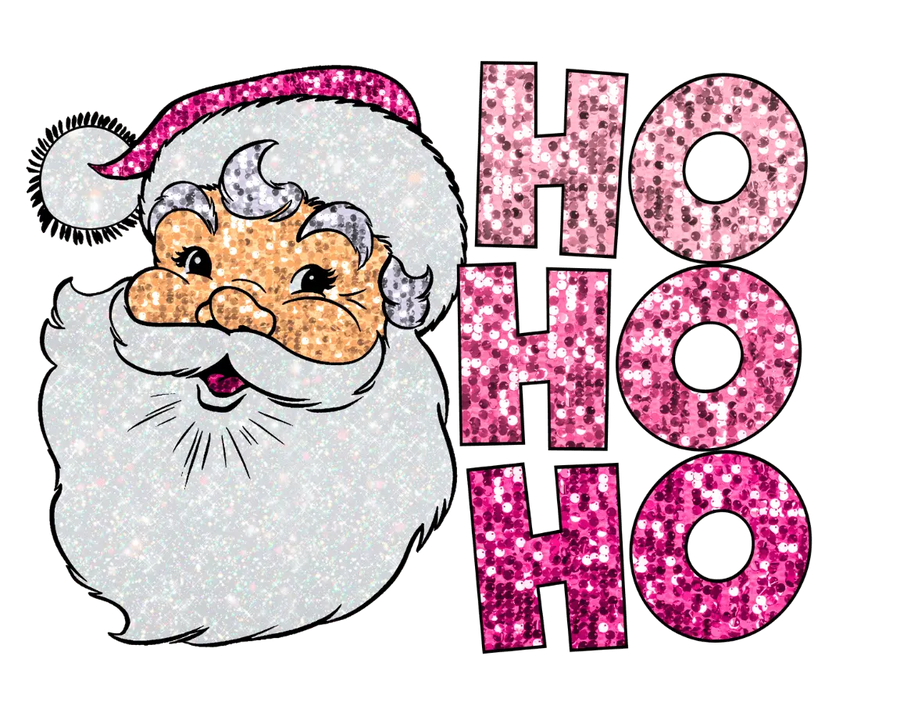 Ho Ho Ho Christmas Design DTF-Ready Press (V3) | DTF Dallas