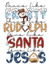 Santa Jesus Christmas Design - DTF Ready To Press