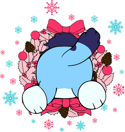 Bluey Christmas Design DTF-Ready to Press (V3) | DTF Dallas - DTF Dallas 