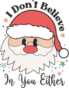 Christmas Santa Design - DTF Ready To Press