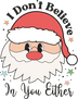 Christmas Santa Design - DTF Ready To Press