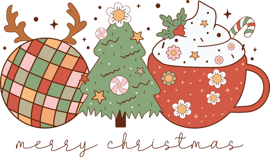 Merry Christmas DTF Design - Ready to Press V19 | DTF Dallas