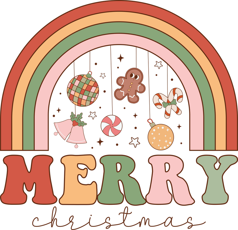 Merry Christmas DTF Design - Ready to Press V18 | DTF Dallas