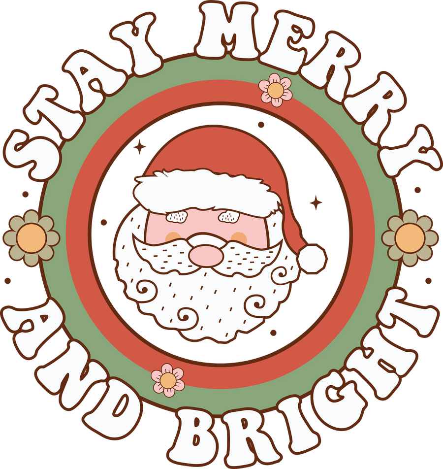 Stay Merry and Bright Christmas Design | DTF Dallas