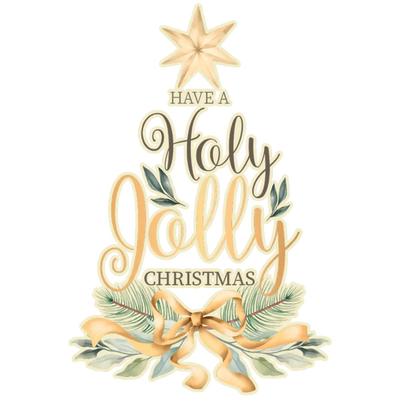 Holly Jolly Christmas Design DTF-Ready (V1) | DTF Dallas - DTF Dallas 