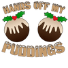 Christmas Puddings Design - DTF Ready To Press