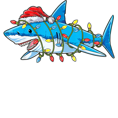 Christmas Shark Design - DTF Ready To Press - DTF Dallas 