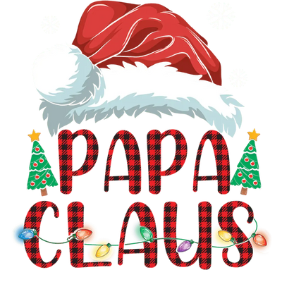Papa Claus Christmas Design - DTF Ready To Press - DTF Dallas 