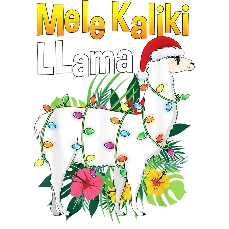Christmas Llama Design DTF-Ready to Press (V1) | DTF Dallas