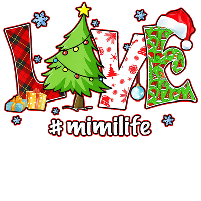 Christmas Love Design - DTF Ready To Press - DTF Dallas 