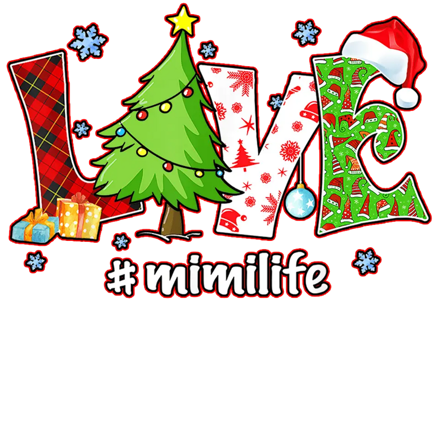Christmas Love Design - DTF Ready To Press