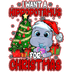 Christmas Hippopotamus Design DTF-Ready Press | DTF Dallas