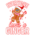 Christmas Ginger Design - DTF Ready To Press