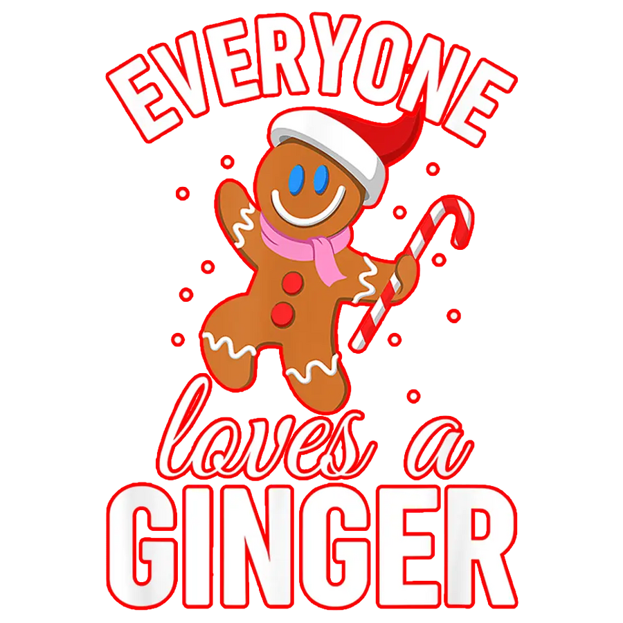 Christmas Ginger Design - DTF Ready To Press