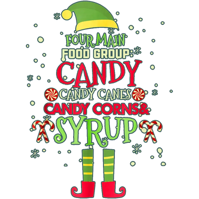 Christmas Candy Design - DTF Ready To Press - DTF Dallas 
