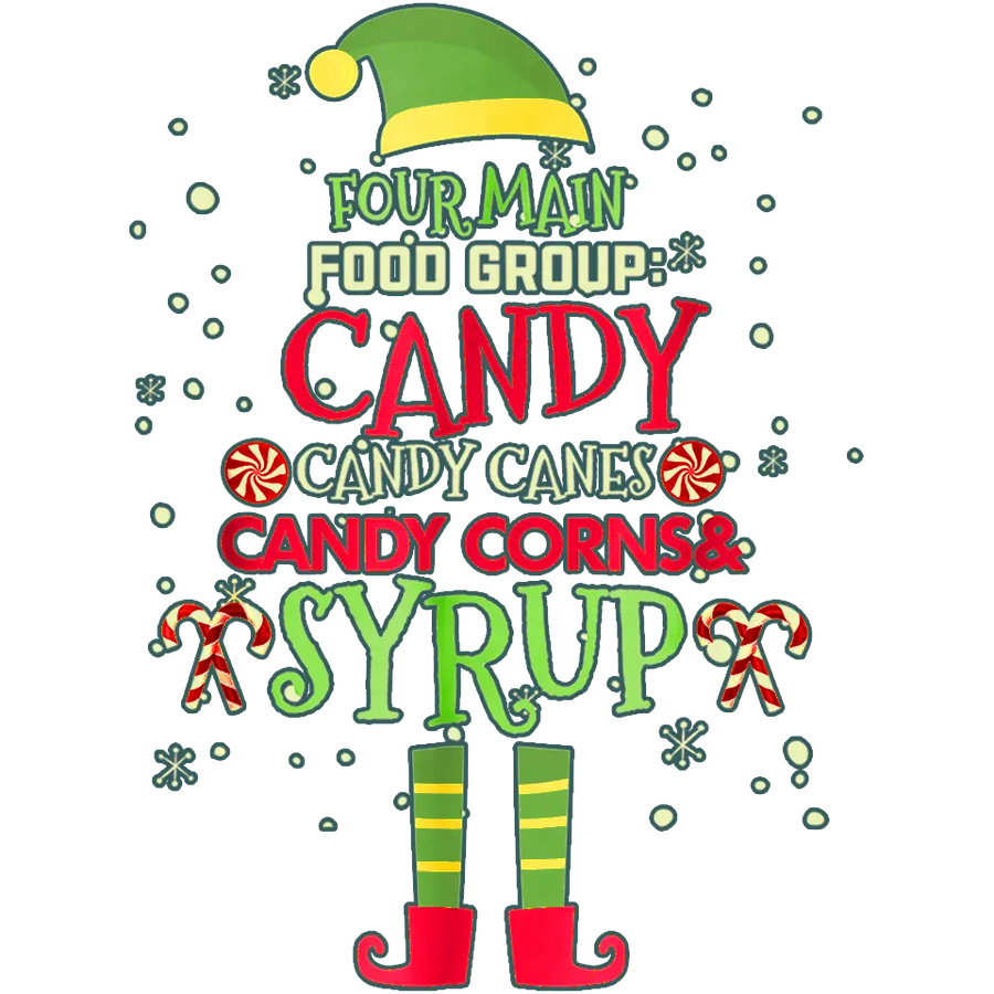 Christmas Candy Design - DTF Ready To Press