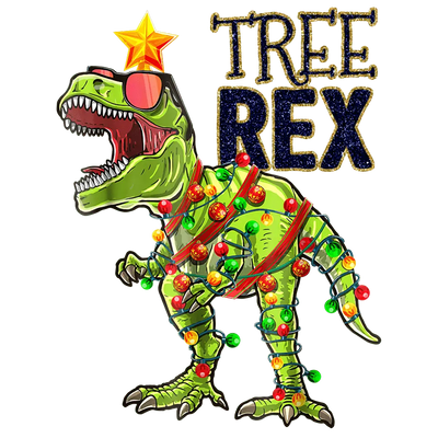 Tree Rex Christmas Design - DTF Ready To Press - DTF Dallas 