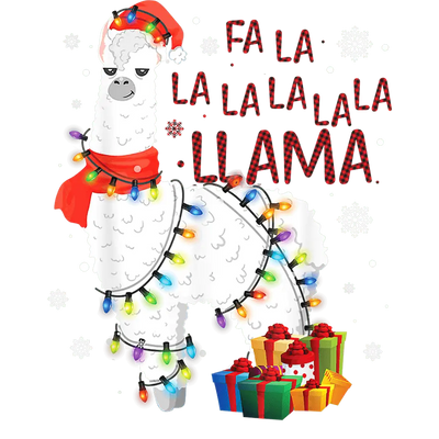 Christmas Llama Design DTF-Ready to Press | DTF Dallas - DTF Dallas 